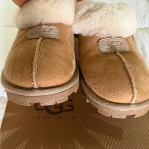 UGG Chestnutt  Coguette  Suede Slippers size 8